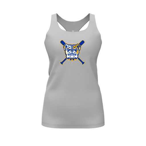 [CUS-DFW-RCBK-PER-GRY-FYS-LOGO1] Racerback Tank Top (Female Youth S, Gray, Logo 1)