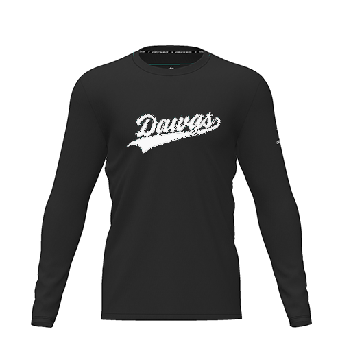 [CUS-DRIF-TEES-PER-CNK-LSL-BLK-YXS-LOGO3] Dri Fit Performance T-Shirt (Youth XS, Black, Logo 3, Long Sleeve)