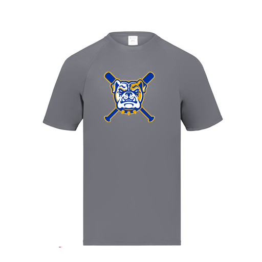 [2791.059.S-LOGO1] Youth Smooth Sport T-Shirt (Youth S, Gray, Logo 1)