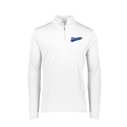[FTLQFLWH-FAXS-LOGO2] Decker Women's Flex-Lite 1/4 Zip Shirt (Female Adult XS, White, Logo 2)