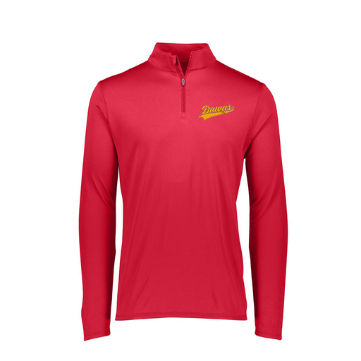 [FTLQFLRD-FAXS-LOGO3] Decker Women's Flex-Lite 1/4 Zip Shirt (Female Adult XS, Red, Logo 3)