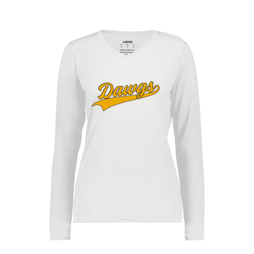 [6847.005.XS-LOGO3] Women's SoftTouch Long Sleeve (Female Adult XS, White, Logo 3)