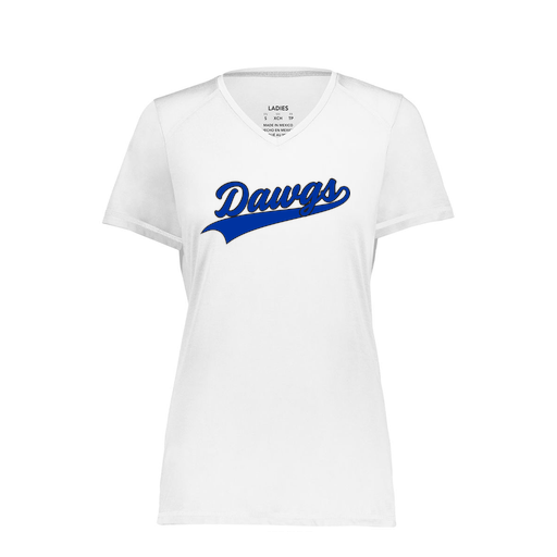 [6844.005.XS-LOGO2] Women's SoftTouch Short Sleeve (Female Adult XS, White, Logo 2)
