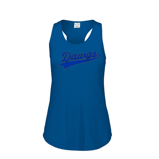 [FT0TUBRY-FAS-LOGO2] Ladies Tri Blend Tank Top (Female Adult S, Royal, Logo 2)
