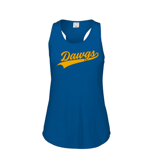 [FT0TUBRY-FAS-LOGO3] Ladies Tri Blend Tank Top (Female Adult S, Royal, Logo 3)