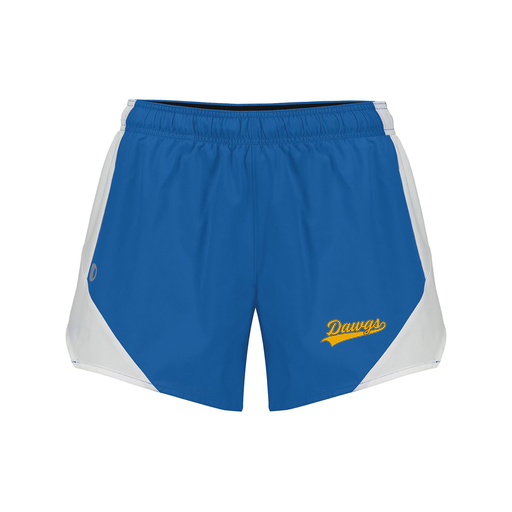 [229489.H02.S-LOGO3] Girls Olympus Shorts (Female Youth S, Royal, Logo 3)