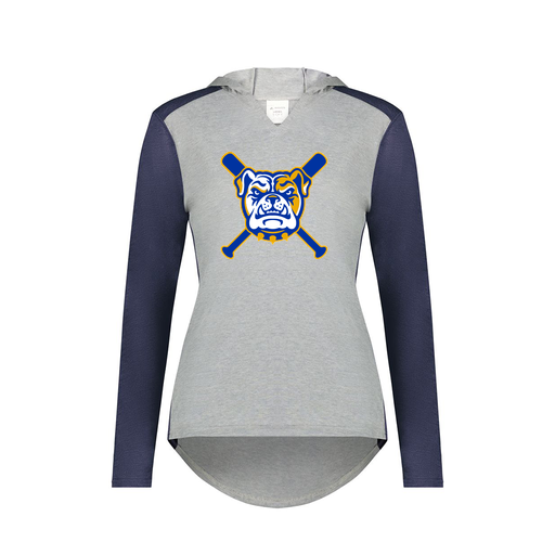 [6902.29V.XS-LOGO1] Ladies Vintage Hoodie (Female Adult XS, Navy, Logo 1)