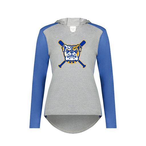 [6902.28V.XS-LOGO1] Ladies Vintage Hoodie (Female Adult XS, Royal, Logo 1)