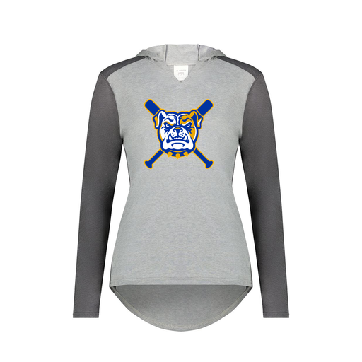 [6902.30V.XS-LOGO1] Ladies Vintage Hoodie (Female Adult XS, Gray, Logo 1)