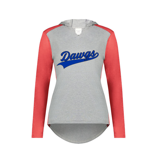 [6902.27V.XS-LOGO2] Ladies Vintage Hoodie (Female Adult XS, Red, Logo 2)