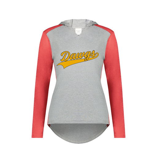 [6902.27V.XS-LOGO3] Ladies Vintage Hoodie (Female Adult XS, Red, Logo 3)