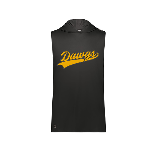 [222590.080.XS-LOGO3] Men's CoolDry Sleeveless Hoodie (Adult XS, Black, Logo 3)