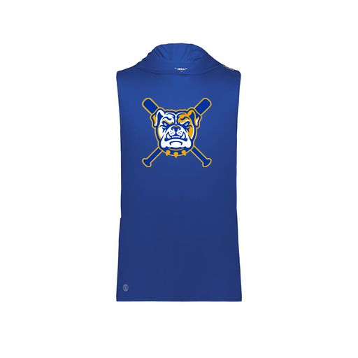 [222590.060.XS-LOGO1] Men's CoolDry Sleeveless Hoodie (Adult XS, Royal, Logo 1)
