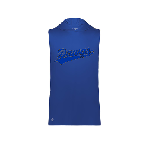 [222590.060.XS-LOGO2] Men's CoolDry Sleeveless Hoodie (Adult XS, Royal, Logo 2)