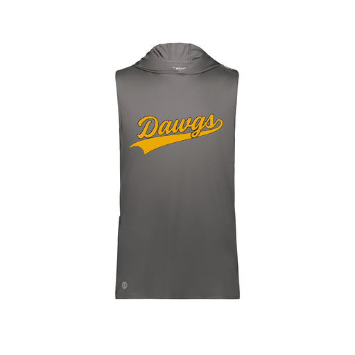 [222590.98D.XS-LOGO3] Men's CoolDry Sleeveless Hoodie (Adult XS, Gray, Logo 3)