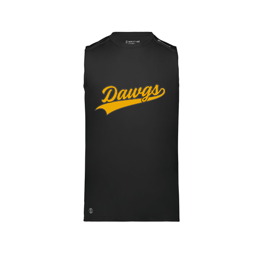 [222593.080.S-LOGO3] Men's CoolDry TankTop (Adult S, Black, Logo 3)