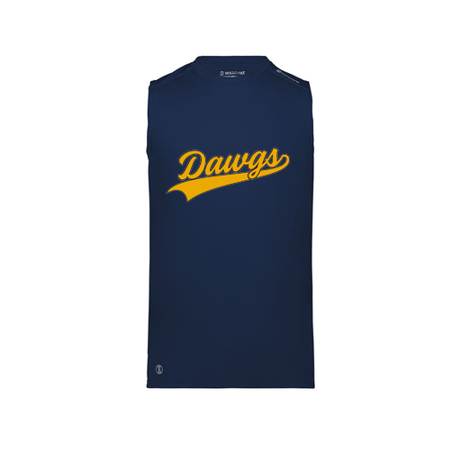 [222593.065.S-LOGO3] Men's CoolDry TankTop (Adult S, Navy, Logo 3)