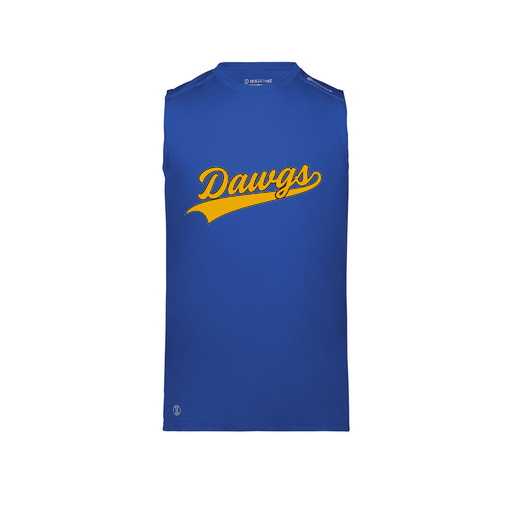 [222593.060.S-LOGO3] Men's CoolDry TankTop (Adult S, Royal, Logo 3)