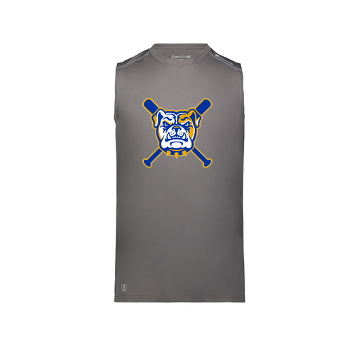 [222593.98D.S-LOGO1] Men's CoolDry TankTop (Adult S, Gray, Logo 1)