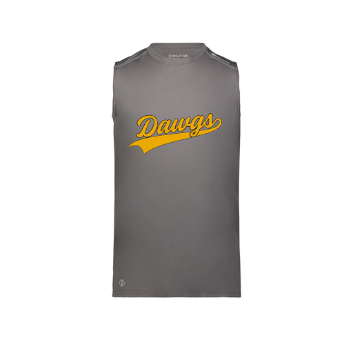 [222593.98D.S-LOGO3] Men's CoolDry TankTop (Adult S, Gray, Logo 3)