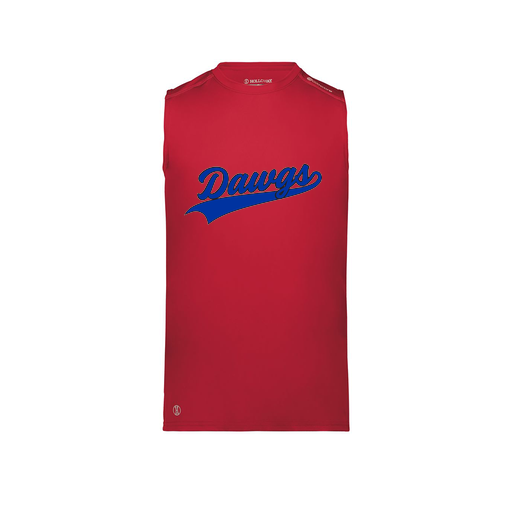 [222593.083.S-LOGO2] Men's CoolDry TankTop (Adult S, Red, Logo 2)