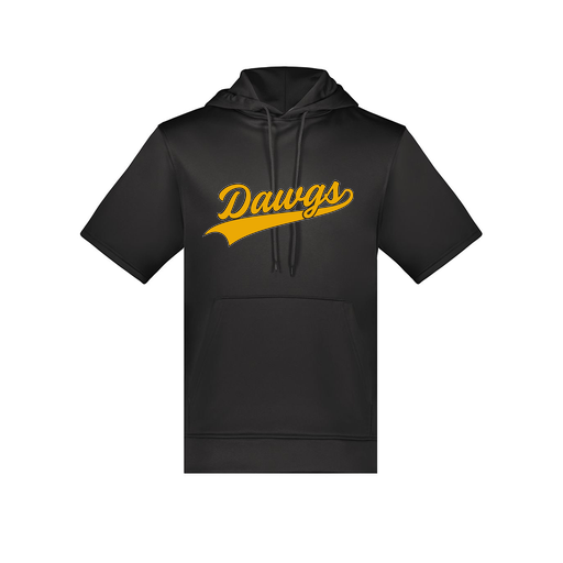 [6871.080.S-LOGO3] Men's Dri Fit Short Sleeve Hoodie (Adult S, Black, Logo 3)