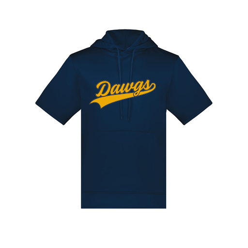 [6871.065.S-LOGO3] Men's Dri Fit Short Sleeve Hoodie (Adult S, Navy, Logo 3)