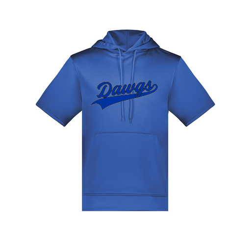 [6871.060.S-LOGO2] Men's Dri Fit Short Sleeve Hoodie (Adult S, Royal, Logo 2)