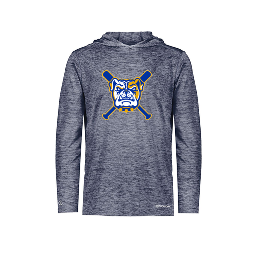 [FOLHCGNV-AS-LOGO1] Decker Men's Charge Hoodie (Adult S, Navy, Logo 1)