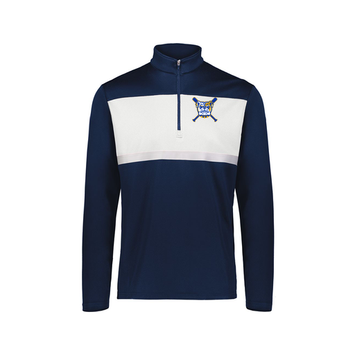 [222691.301.S-LOGO1] Youth Bold 1/4 Zip Pullover (Youth S, Navy, Logo 1)