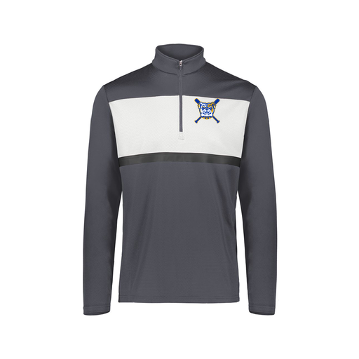 [222691.F52.S-LOGO1] Youth Bold 1/4 Zip Pullover (Youth S, Gray, Logo 1)