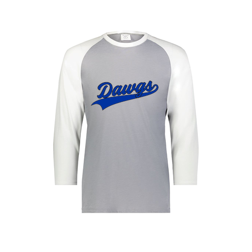 [6880.74S.S-LOGO2] Youth Vintage 3/4 T-Shirt (Youth S, White, Logo 2)