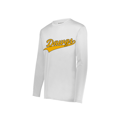 [222822.005.XS-LOGO3] Men's LS Smooth Sport Shirt (Adult XS, White, Logo 3)