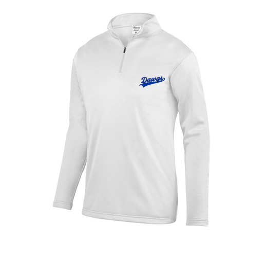 [DFW-FFQZ-WHT-AS-LOGO2] Decker Men's FlexFleece 1/4 Zip (Adult S, White, Logo 2)