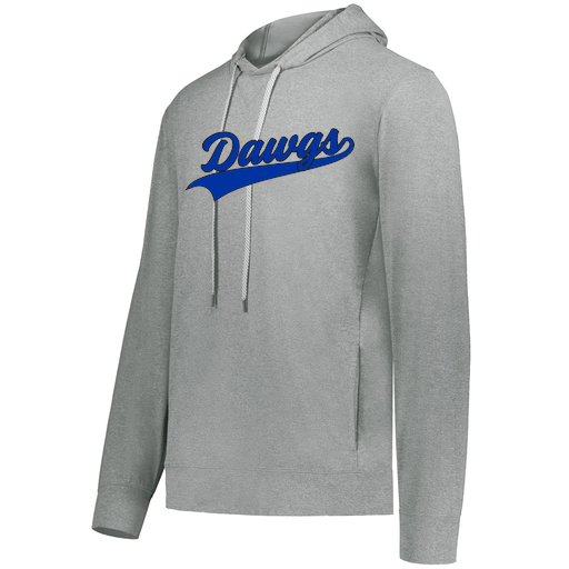 [222598.E83.S-LOGO2] Men's Ventura Thin Knit Hoodie (Adult S, Silver, Logo 2)