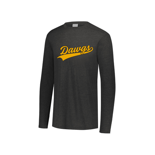 [3076.K94.S-LOGO3] Youth LS Ultra-blend T-Shirt (Youth S, Black, Logo 3)