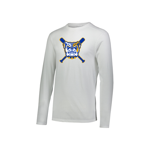 [3076.005.S-LOGO1] Youth LS Ultra-blend T-Shirt (Youth S, White, Logo 1)