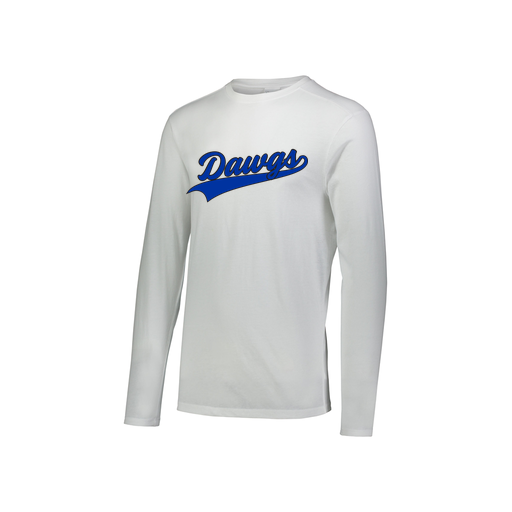 [FTLCUBWH-YS-LOGO2] Decker Youth Tri-Blend T-Shirt - Long Sleeve (Youth S, White, Logo 2)