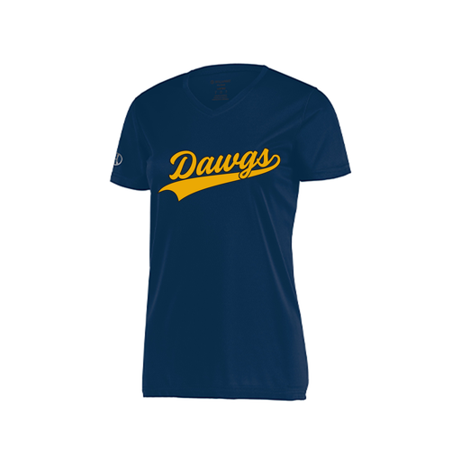 [222820.065.S-LOGO3] Ladies Movement Dri Fit Shirt (Female Adult S, Navy, Logo 3)