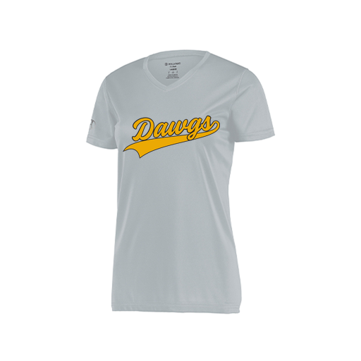 [222820.099.S-LOGO3] Ladies Movement Dri Fit Shirt (Female Adult S, Silver, Logo 3)