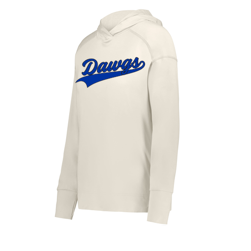 [222798-WHT-FAXS-LOGO2] Ladies Ventura Thin Knit Hoodie (Female Adult XS, White, Logo 2)