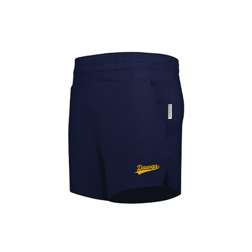 [223704.065.XS-LOGO3] LADIES VENTURA SOFT KNIT SHORTS (Female Adult XS, Navy, Logo 3)