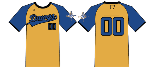 Paragould Dawgs - Yellow & Blue Jersey (NO NAME)